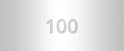 100 Versilbert
