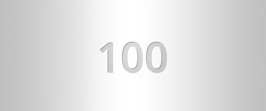 100 Versilbert