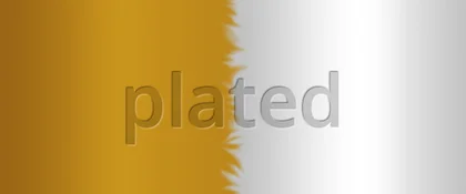 Plated vergoldet/versilbert
