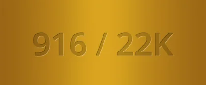 916/22K Gold