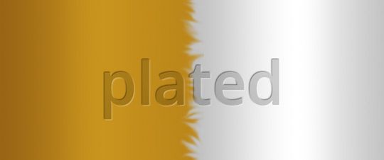 Plated vergoldet/versilbert